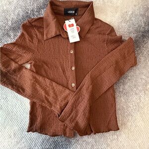 Cider Rust Button Down Shirt
